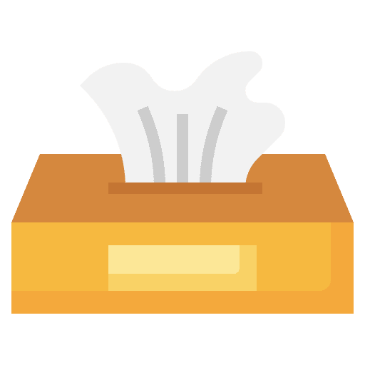 Tissue box napkin wellness hygiene icon