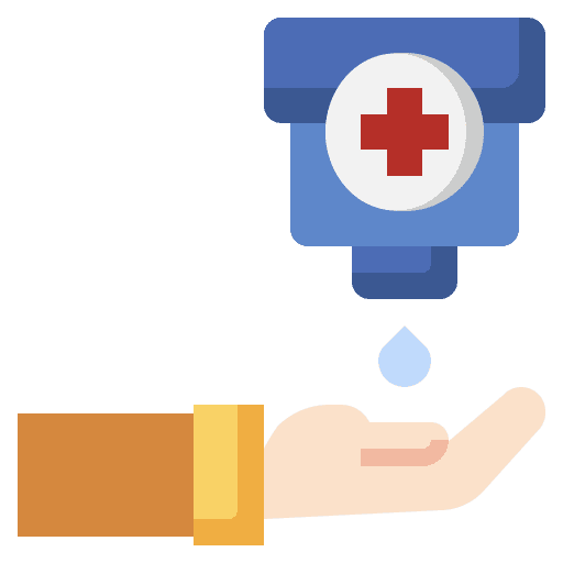 Hydroalcoholic gel antibacterial gel healthcare and medical alcohol gel icon