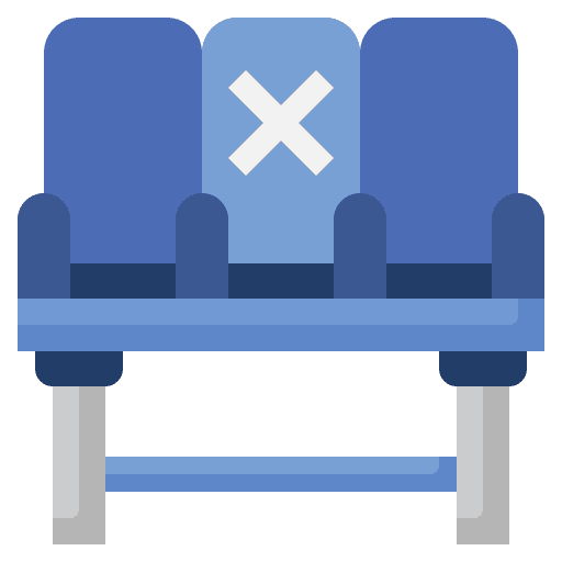 Keep distance keep distance chairs healthcare and medical icon