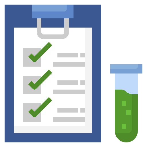 Medical test test tube clipboard medical test icon