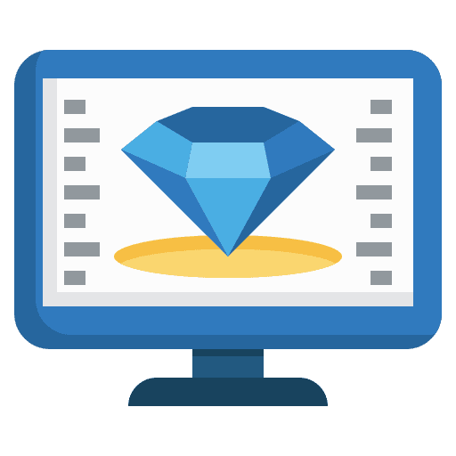 3d technology digital art and design electronics icon