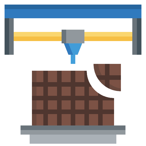 Chocolate electronics industry design icon