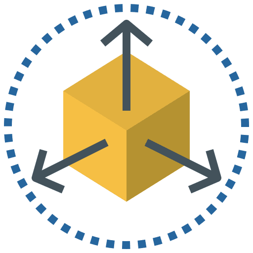 Scale art and design modification size icon