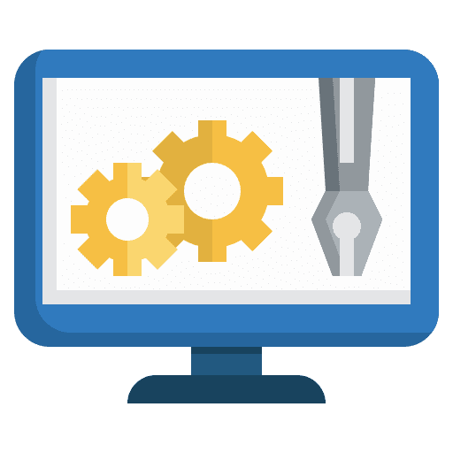 Computer engineering gear electronics icon Computer engineering gear electronics icon