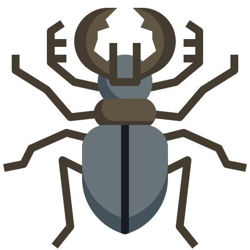 Stag beetle protection animal problem icon