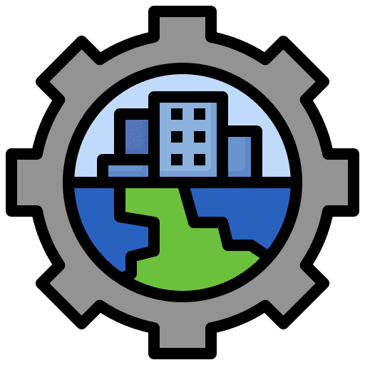 Building industrial establishment industry icon