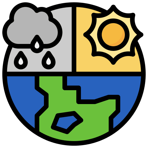 Climatization earth globe weather climate change icon