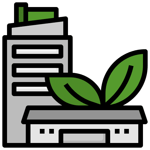 Green home leaf sustainability green house icon