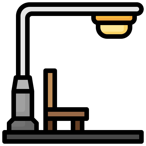 Streetlight architecture and city weather illumination icon