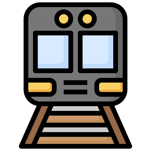 Train transportation smart trasportation icon