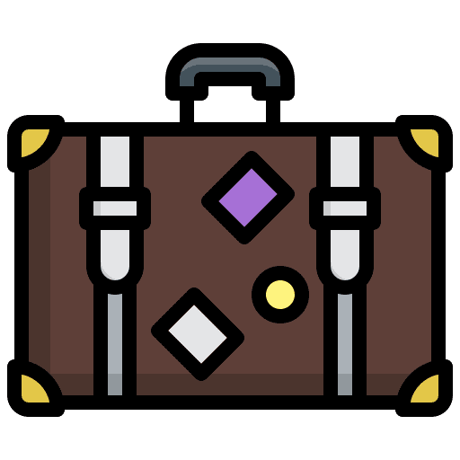 Briefcase office material education briefcase icon