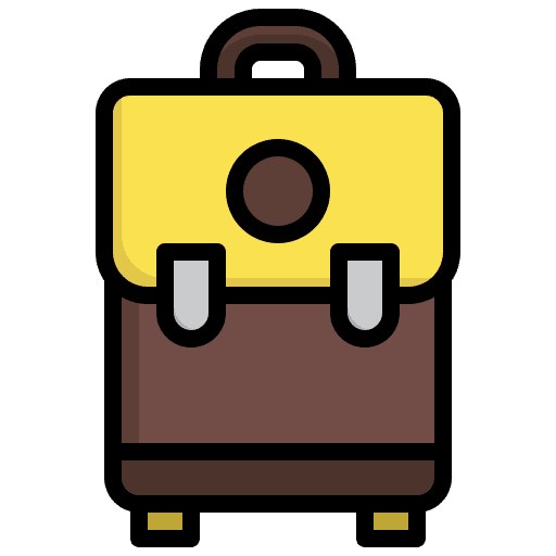 Case bag backpack fashion icon Case bag backpack fashion icon