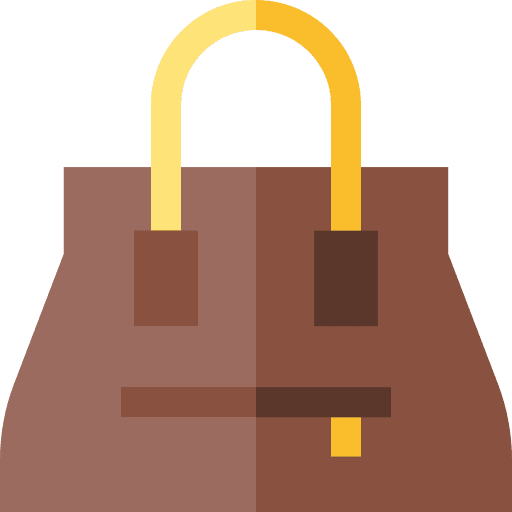 Hand bag femenine accessory clothes icon Hand bag femenine accessory clothes icon