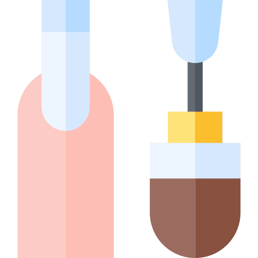 Nail polish salon nail polish treatment icon Nail polish salon nail polish treatment icon