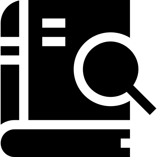 Search educative subjects study icon