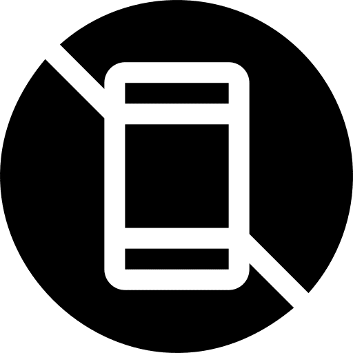 No phone cellphone prohibited mobile phone icon No phone cellphone prohibited mobile phone icon