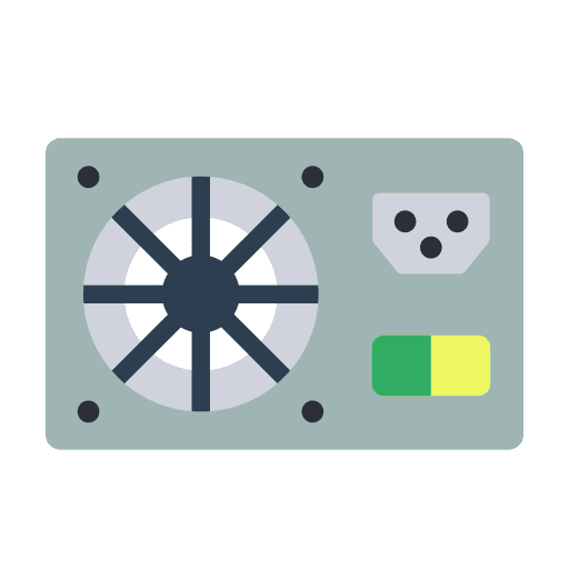 Power supply computer technology energy icon