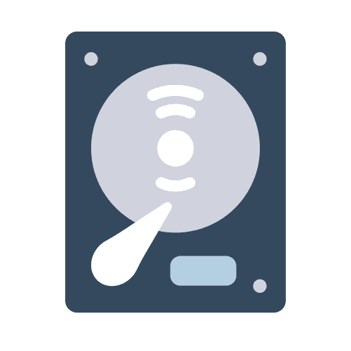 Hard drive data technology storage icon Hard drive data technology storage icon