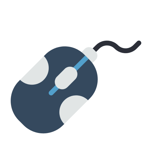 Mouse click technology device icon Mouse click technology device icon