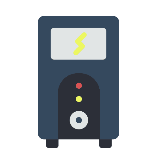 Uninterrupted power supply battery uninterrupted power supply device icon
