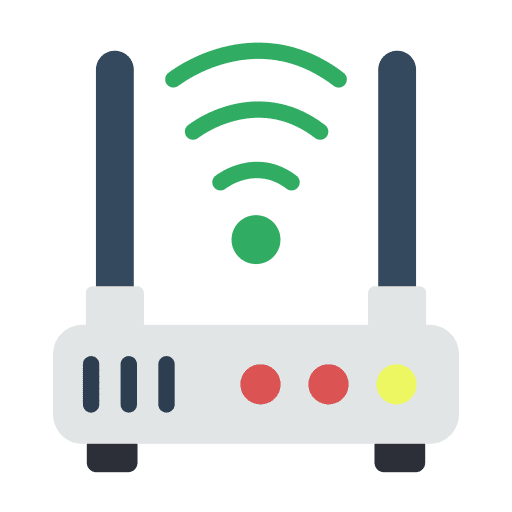 Wireless router technology device internet icon
