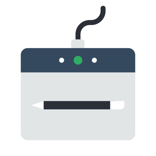 Drawing tablet art work hardware icon Drawing tablet art work hardware icon