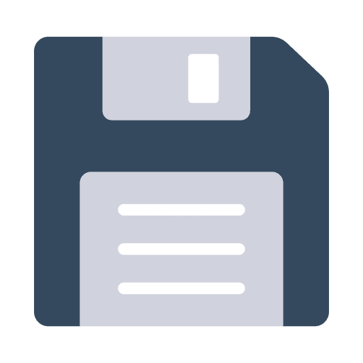 Floppy disk technology electronics memory icon Floppy disk technology electronics memory icon