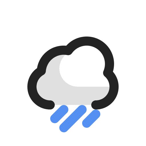 Heavy rain weather cloud rain icon