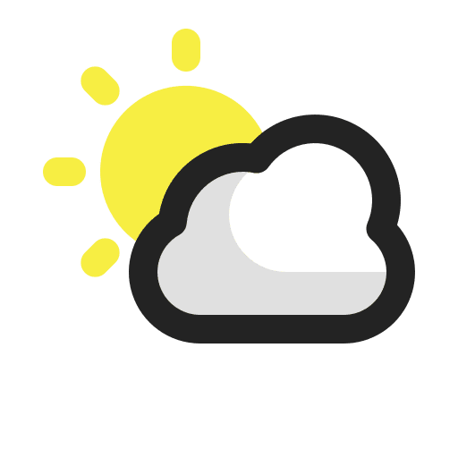 Sun cloud weather sun sunny icon