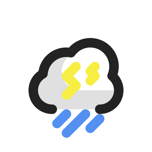 Thunderstorm cloud rain cloudy icon