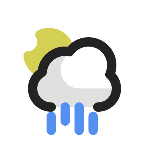 Rainy night rainy cloudy cloudy night icon
