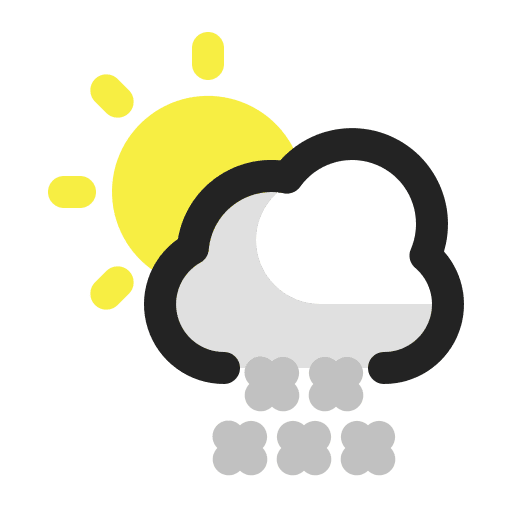Snows weather snow cloudy day icon