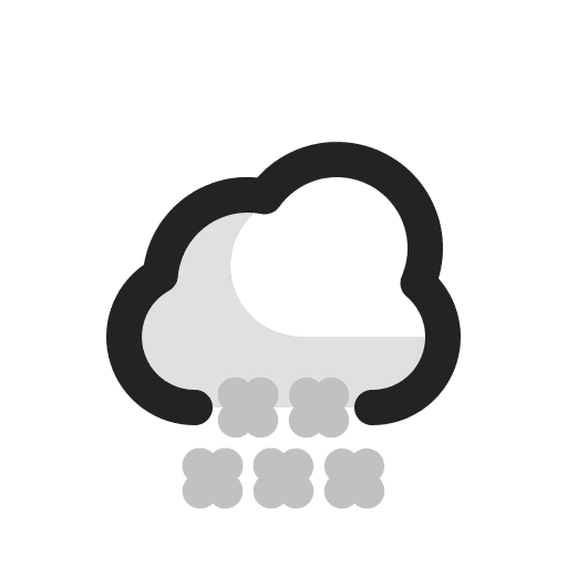 Snows cloudy weather snow icon