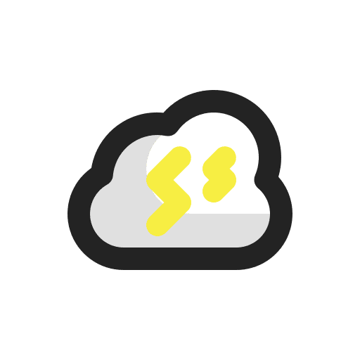 Thunderstorm cloud cloudy day storm icon