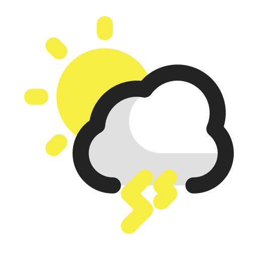 Thunderstorm day storm weather icon