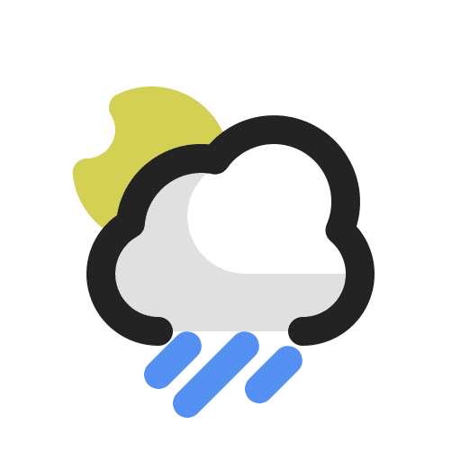 Heavy rain heavy rain cloudy cloud icon