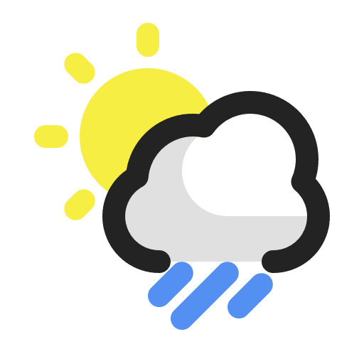 Heavy rain heavy rain cloudy rain icon
