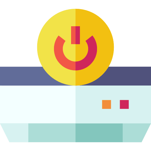 Air conditioner turn on technology turn off icon Air conditioner turn on technology turn off icon