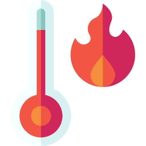 Warm temperature hot nature icon Warm temperature hot nature icon