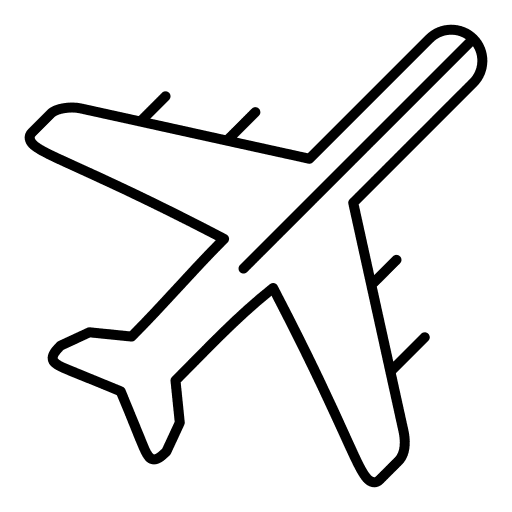 Airplane airplane transportation air freight icon