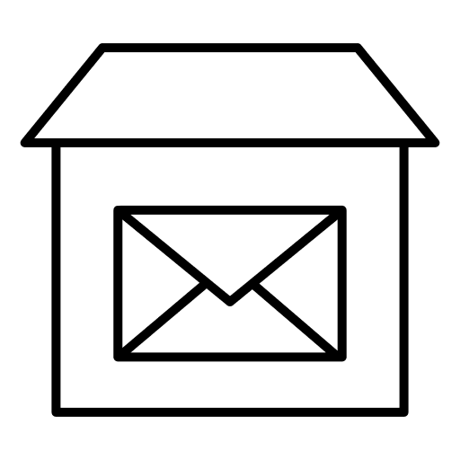 Correspondence correspondence house shipping and delivery icon Correspondence correspondence house shipping and delivery icon