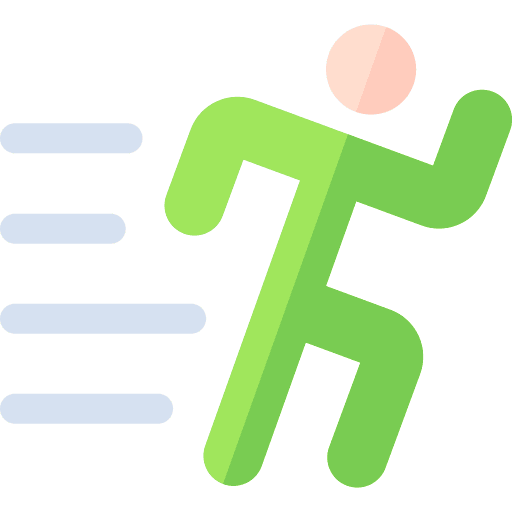 Animation competitive animate runner icon