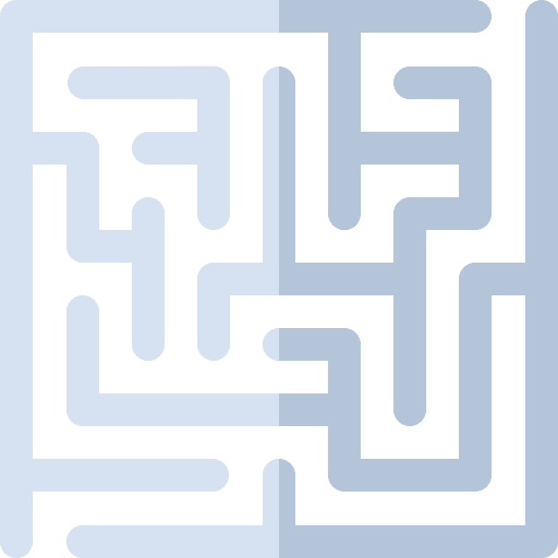 Maze strategy entertainment solution icon Maze strategy entertainment solution icon