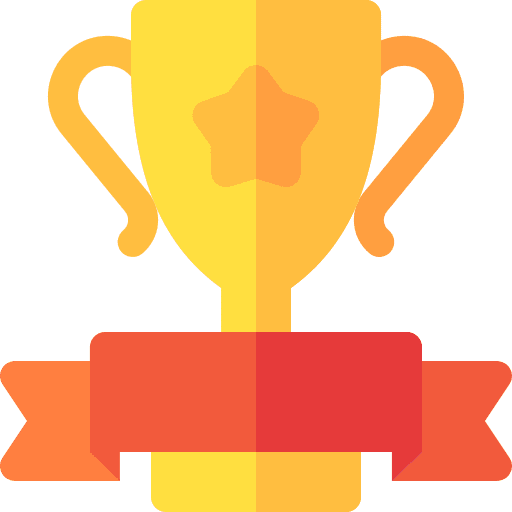 Trophy goals award sports and competition icon