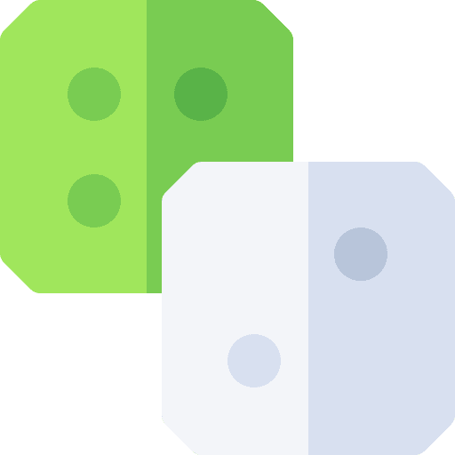 Dice cubes hobbies and free time roll icon Dice cubes hobbies and free time roll icon