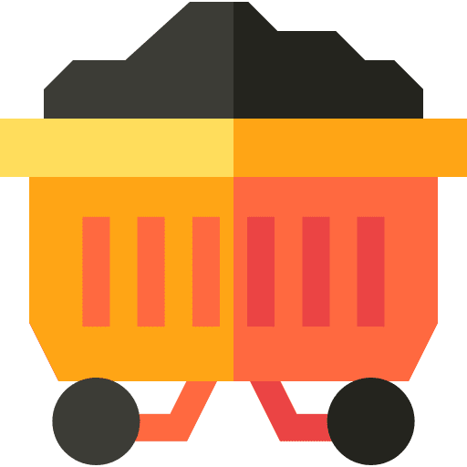 Coal resource coal energy icon