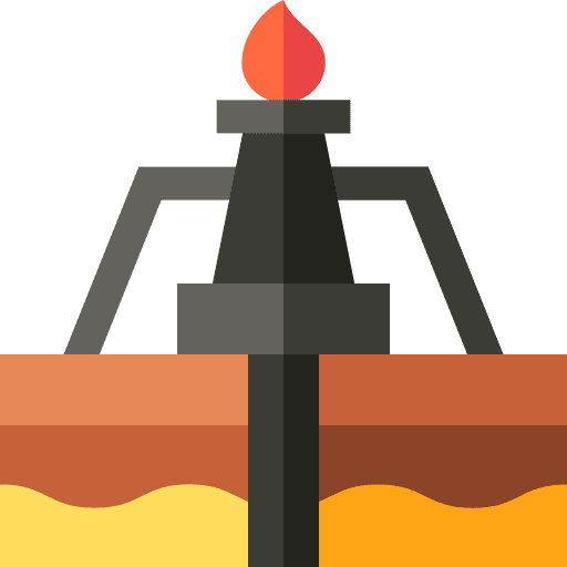 Fracking industry flame fracking icon Fracking industry flame fracking icon