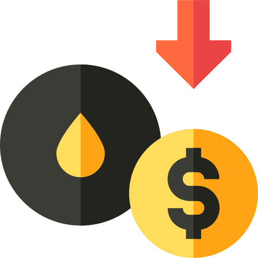 Oil price industry drop down icon Oil price industry drop down icon