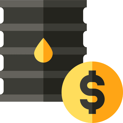Oil dollar price energy icon Oil dollar price energy icon