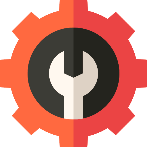 Repair gear maintenance support icon Repair gear maintenance support icon